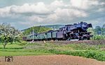 023 023 mit N 5895 (Würzburg - Lauda) bei Grünsfeld. (05.1975) <i>Foto: Karsten Risch</i>