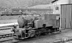 Der von Krauss-Maffei gebaute und am 06.03.1953 an die normalspurige Werksbahn der Hütte Donawitz gelieferte B-Kuppler 250.1 in Donawitz. Die Lok wurde 1975 ausgemustert. (20.07.1971) <i>Foto: Burkhard Wollny</i>