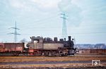 Werklok 1 der Zeche Recklinghausen (Jung 1648/1911, ex Westerwaldbahn 2), einem Steinkohlenbergwerk, das von 1883 bis 1974 existierte. (04.1969) <i>Foto: Dirk Auffermann, Slg. Holzborn</i>