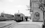 Triebwagen T 63 ist in Hoya eingetroffen. (17.04.1961) <i>Foto: Gerhard Karl</i>