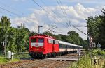 TRI 110 198 mit DLr 56717 auf dem Rückweg nach Dortmund-Eving bei Solingen-Ohligs. (30.07.2025) <i>Foto: Joachim Bügel</i>
