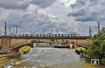 423 308 als S 7137 aus Kirchheim (Teck) auf der Stuttgarter Rosensteinbrücke. (02.08.2025) <i>Foto: Joachim Bügel</i>