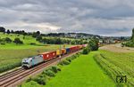 Railpool 193 814 mit DGS 69282 (Beimerstetten - Hamburg-Waltershof) bei Uhingen. (03.08.2025) <i>Foto: Joachim Bügel</i>