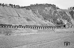 044 380 fährt in den Prinzenkopftunnel (459 m) ein, der die Moselschleife von Zell abkürzt.  (01.04.1971) <i>Foto: Wolfgang Bügel</i>