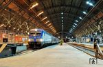 CD 193 022 mit Nachtzug EC 458 (Praha hl n - Zürich HB) in Leipzig Hbf. (30.06.2025) <i>Foto: Marvin Christ</i>