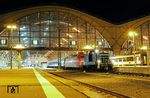 362 915 der PRESS rangiert den NJ 458 (Praha hl n - Zürich Hbf) in Leipzig Hbf. (30.06.2025) <i>Foto: Marvin Christ</i>