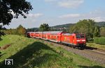 146 109 mit RE 5341 (Offenburg - Basel) bei Kollmarsreute südlich von Emmendingen. (21.09.2016) <i>Foto: Marvin Christ</i>