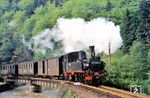 99 1594 überquert mit P 14293 auf dem Weg nach Jöhstadt die Preßnitz bei Streckewalde. (23.05.1974) <i>Foto: Bernd Kappel</i>