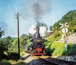 298.51 Lok "GARSTEN" mit Personenzug 3675 am Ortsende von Garsten. (07.1976) <i>Foto: Karsten Risch</i>