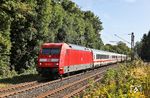 101 139 mit dem umgeleiteten IC 2157 von Köln nach Gera bei Solingen-Ohligs. (10.09.2025) <i>Foto: Joachim Bügel</i>