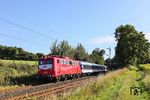 TRI 110 198 auf der Rückfahrt nach Dortmund-Eving bei Haan-Ellscheid. (10.09.2025) <i>Foto: Joachim Bügel</i>