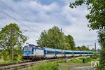 CD 193 978 mit EC 174 nach Flensburg bei Rendsburg. (10.07.2025) <i>Foto: Thorsten Eichhorn</i>