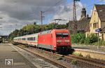 101 134 am umgeleiteten IC 2156 (Gera - Köln) in Wuppertal-Vohwinkel. (14.09.2025) <i>Foto: Wolfgang Bügel</i>