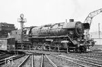 44 716 (Oberschlesische Lokomotivwerke Kattowitz, Werk Krenau, Baujahr 1941) im Bw Karl-Marx-Stadt-Hilbersdorf, wo sie seit 1955 stationiert war. (06.1967) <i>Foto: Robin Fell</i>