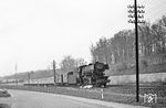 023 040 mit E 1980 nach Heidelberg bei Neckarsulm. (04.04.1971) <i>Foto: Wolfgang Bügel</i>