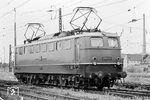 Als Nachfolgerin der Baureihen E 93/E 94 erschien die Baureihe E 50 im Bw Kornwestheim. E 50 117 war hier seit dem 15.06.1965 stationiert. (08.1966) <i>Foto: Wolfgang Jahn</i>
