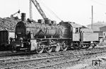 55 2816 war gerade frisch vom Bw Nürnberg Rbf nach Gießen umstationiert worden und trägt noch keine neuen BD- und Bw-Schilder. (29.08.1966) <i>Foto: Wolfgang Jahn</i>