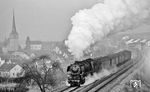 044 558 (ex 44 1562) beschleunigt den N 7223 nach Crailsheim aus dem Haltepunkt Sülzbach. (23.10.1971) <i>Foto: Burkhard Wollny</i>