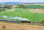 01 066 auf dem Weg nach Donauwörth im Wörnitztal bei Wörnitzstein. (03.10.2025) <i>Foto: Joachim Schmidt</i>