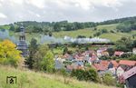 Oberhalb von Milbitz sind 01 066 und 35 1097 auf der Strecke von Rottenbach nach Arnstadt unterwegs. (05.10.2025) <i>Foto: Joachim Schmidt</i>