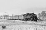 64 438 (Bw Aalen) mit P 1438 auf dem Weg nach Aalen bei Schorndorf. (06.10.1966) <i>Foto: Wolfgang Jahn</i>