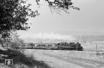 78 356 vom Bw Aalen mit E 4728 (Stuttgart - Aalen) im Remstal bei Schorndorf. (06.10.1966) <i>Foto: Wolfgang Jahn</i>
