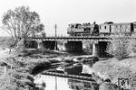 78 358 (Bw Aalen) mit P 1451 nach Stuttgart auf der Remsbrücke bei Urbach. (06.10.1966) <i>Foto: Wolfgang Jahn</i>