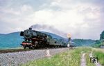 044 571 (Bw Ottbergen) mit einem Kranzug nahe Hattorf westlich von Herzberg (Harz). (07.1969) <i>Foto: Chris Wilson</i>