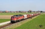 232 690 mit GM 60702 auf der Bahnstrecke Gessertshausen–Türkheim bei Ettringen. (21.04.2006) <i>Foto: Stefan von Lossow</i>
