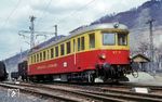 Triebwagen ET 11 der Steiermärkischen Landesbahnen (StLB) auf der Lokalbahn Peggau–Übelbach im Bahnhof Übelbach. Das Fahrzeug (ex ÖBB 4042.01) war 1966 von der ÖBB an die StLB verkauft worden, die ihn in ihren damaligen Hausfarben gelb/rot lackierte. Der Triebwagen erhielt wieder den zweiten Führerstand eingebaut und verkehrte ohne Steuerwagen. Es folgten weitere Umbauten, beispielsweise wurde durch eine Änderung der Getriebeübersetzung eine Zugkrafterhöhung im unteren Geschwindigkeitsbereich erreicht, die Höchstgeschwindigkeit jedoch auf 80 km/h verringert. Seit seiner Ausmusterung 1996 befindet sich das Fahrzeug im Besitz des Vereins Nostalgiebahnen in Kärnten (NBiK), der ihn betriebsfähig aufarbeitete.  (1971) <i>Foto: Jörg Schulze</i>