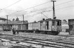 E-Lok Nr. 20 (B-B "Freight Motor", Brill, Baujahr 1904) der Ferrocarril de Construcción y Gestión (FCG) im Bahnhof La Paz. (18.01.1972) <i>Foto: Jörg Schulze</i>
