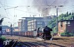 043 438 (Bw Rheine) mit einer Sonderleistung eines koksbeladenen Gdg von Wanne-Eickel nach Bremen Rbf in Münster (Westf) Hbf. (26.08.1971) <i>Foto: Bernd Kappel</i>