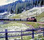 Ge 6/6 I 413 mit Personenzug in der Nähe von Chur. (06.06.1989) <i>Foto: Karsten Risch</i>