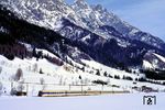 ÖBB 4010.008 als Ex 145 am Paß Grießen bei Hochfilzen. (23.02.1988) <i>Foto: Joachim Bügel</i>