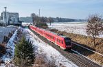 612 598 als RE 3467 von Nürnberg Rbf nach Neustadt (Waldnaab) an den Adolf Gottfried Tonwerken in Thansüß bei Freihung. Seit 1921 beschäftigt sich der Familienbetrieb mit der Gewinnung und Veredelung von hochwertigen Rohstoffen wie Ton, Schamotte, Feldspat, Speckstein und keramische Massen. (23.01.2026) <i>Foto: Joachim Schmidt</i>