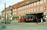 Zufahrt in ein Depot der Hamburger Straßenbahn. (06.1978) <i>Foto: Jürgen Hagemann</i>