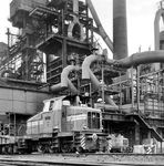 Henschel-Lok 55 der Rheinisch-Westfälischen Eisen- und Stahlwerke AG in Mühlheim an der Ruhr. (1963) <i>Foto: Werkfoto</i>