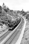 38 3074 vom Bw Freudenstadt rollt mit P 1921 nach Stuttgart auf Stuttgart West zu. (08.1962) <i>Foto: Karl-Ernst Maedel</i>