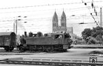 75 250 auf Rangierfahrt vor der Herz Jesu-Kirche in Freiburg Hbf. (08.1959) <i>Foto: Dr. Albert Mühl</i>