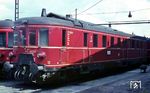 Auch VT 33 225 stand im Mai 1967 im Bw Bielefeld bereits auf der Abschussliste. Wie das Schwesterfahrzeug VT 33 215 wurde er am 2. August 1967 ausgemustert. (05.1967) <i>Foto: Rolf Hahmann</i>