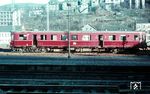 VT 36 514 (Bw Wuppertal-Steinbeck) im Bauzugeinsatz während der Elektrifizierungsarbeiten im Bahnhof Altena. (11.1964) <i>Foto: Rolf Hahmann</i>