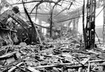 Die verwüstete Batteriewerkstatt im RAW Opladen. (29.12.1944) <i>Foto: RBD Wuppertal (Eckler)</i>