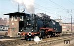 24 009 verlässt das Bw Münster (Westf), um anschließend den EK-Museumszug nach Wuppertal zu überführen. (02.10.1972) <i>Foto: Bernd Kappel</i>