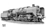 41 182 in einem retuschierten Werkfoto im grauen Fotografieranstrich bei Orenstein & Koppel in Drewitz bei Potsdam. Nach der Abnahme im RAW Braunschweig wurde die Lok ab 18.06.1939 dem Bw Breslau-Mochbern zugeteilt. (06.1939) <i>Foto: Werkfoto</i>