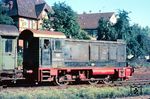 Ursprünglich wurde die Lok als "55102" am 10.12.1942 an das Oberkommando des Heeres Berlin geliefert. Der Fotograf erwischte die mittlerweile als 236 124 bezeichnete Lok im Bahnhof Aalen. Nach ihrer Ausmusterung bei der DB wurde sie an an Friul Motor Alfredo Bulfone Udine/It verkauft und lief dort noch bis Oktober 1994. (09.1969) <i>Foto: Rolf Hahmann</i>