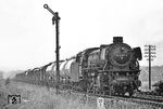 Freie Fahrt für 042 095 vor Dg 5763 am Blocksignal der Blockstelle Bentlage. (28.07.1971) <i>Foto: Wolfgang Bügel</i>
