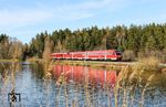612 151 mit 612 158 als RE 3478 nach Nürnberg bei Wiesau (Oberpf). (09.04.2026) <i>Foto: Joachim Bügel</i>