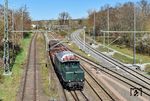 Museumslok E 94 088 auf dem Weg zum Dresdner Dampflokfest in Leipzig-Schönefeld. (09.04.2026) <i>Foto: Ralf Opalka</i>