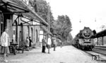 In Schönebeck-Salzelmen übernahm die Magdeburger 50 3685 den Sonderzug von 03 2117. (25.08.1979) <i>Foto: Karsten Risch</i>