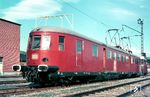 1964 wurde der ehemalige ET 11 01 im AW Stuttgart-Bad Cannstatt zum Funkmesswagen "Mü 5015" umgebaut. Er blieb in dieser Funktion bis 1971 im Einsatz, zuletzt als 723 001-4.  (08.1966) <i>Foto: Rolf Hahmann</i>